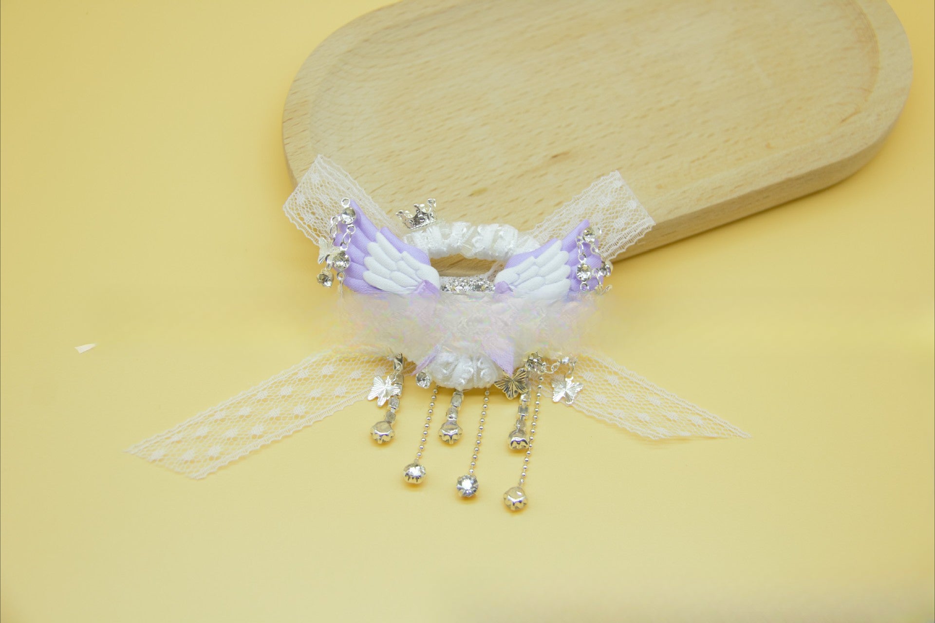 Wholesale 6pcs Heavy Industry High-quality Lace Bow Tassel Diamond DIY Jewelry Accessories